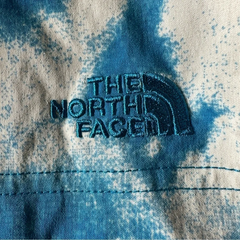The North Face Men’s Class V Pull On Shorts Retro Blue Tie-Dye Printed Size XL